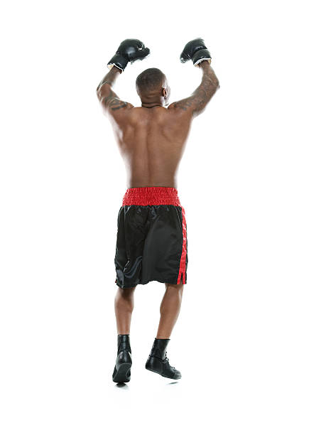 istock Rear view of boxer celebrating his success 502742651