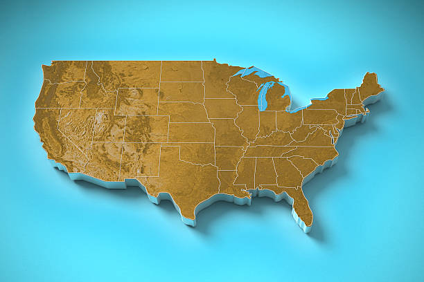 istock United States topography map 502743373