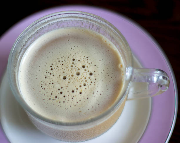 istock High angle view of hot coffee 502750270