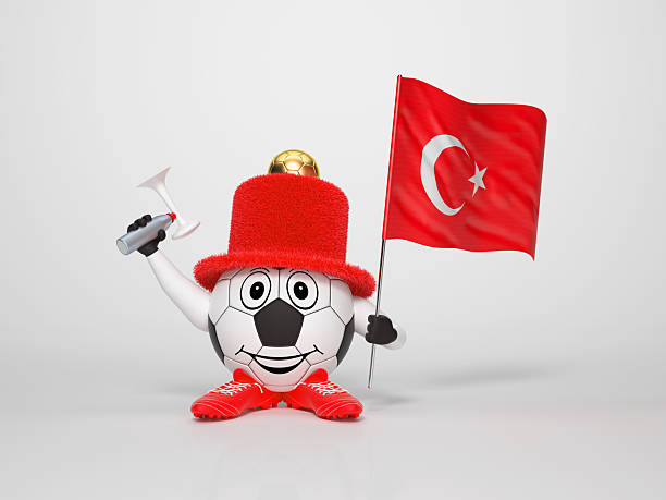 istock Soccer character fan supporting Turkey 502751721