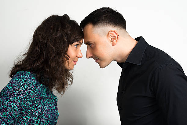 istock Couple in love looking each other 502752792