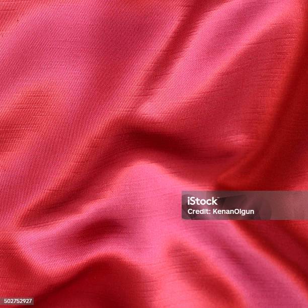 Red Silk Drapery Close Up Whole Background Stock Photo - Download Image Now - Abstract, Arts Culture and Entertainment, Backgrounds