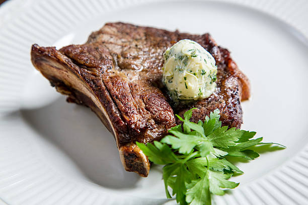istock Juicy rib veal steak bbq 502754130