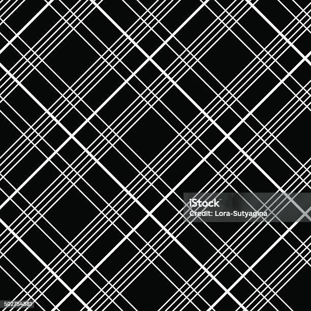 Abstrait Motif En Tissu Écossais Tissu À Carreaux Vecteur Motif Sans Couture Vecteurs libres de droits et plus d'images vectorielles de Monochrome - Image teintée