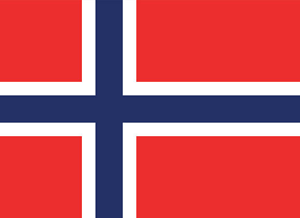 ilustrações, clipart, desenhos animados e ícones de bandeira da noruega - noruega