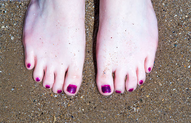 istock womens feet on beach 502755387