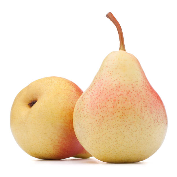 istock Ripe pear fruit isolated on white background cutout 502755827