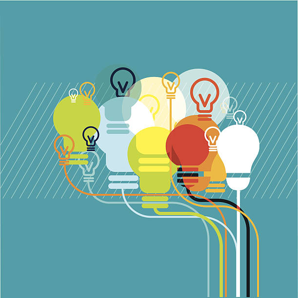 Brainbulbs Vector illustration Eps10 file.Transparency colour used. potential energy stock illustrations