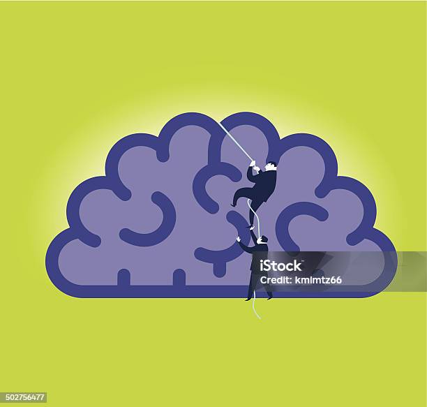 Brain Climbers Stock Illustration - Download Image Now - Abstract, Adult, Adults Only