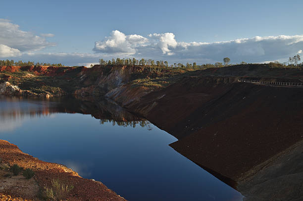istock Water pit in the abandoned mine 502758204