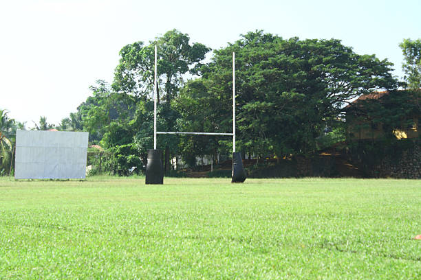 ruby postagens - rugby wooden post goal post rugby post - fotografias e filmes do acervo