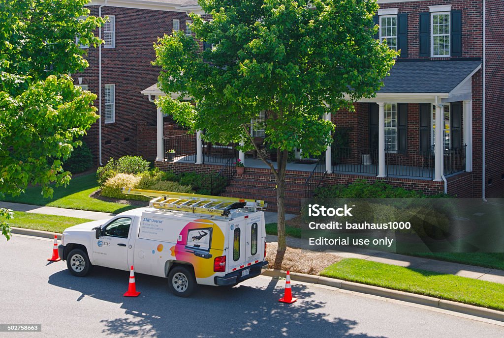 En & T Uverse Cable Van - Foto de stock de Ancho de banda libre de derechos