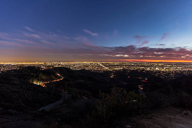 istock Los Angeles Twilight in Griffith Park 502759948