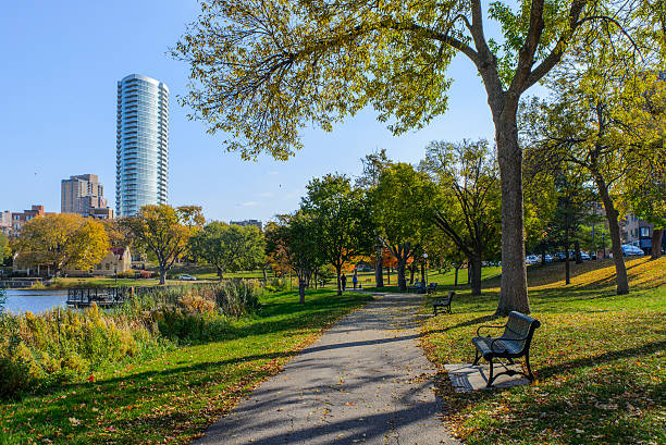 Loring Park in Minneapolis During Autumn 2 This is Loring Park in Minneapolis, Minnesota. This was taken during autumn. minneapolis stock pictures, royalty-free photos & images