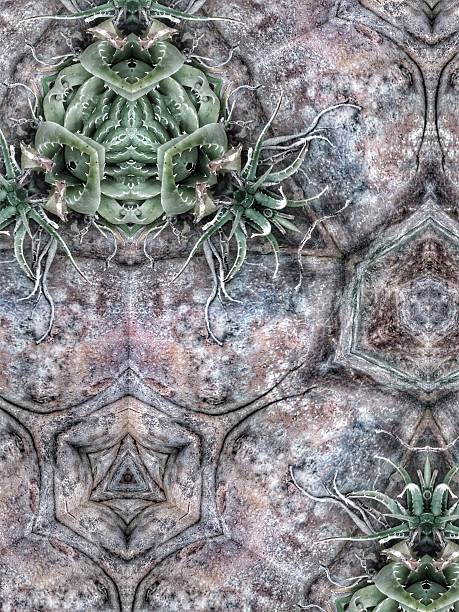 istock Mutant nature organic background with plant based shapes 502763064