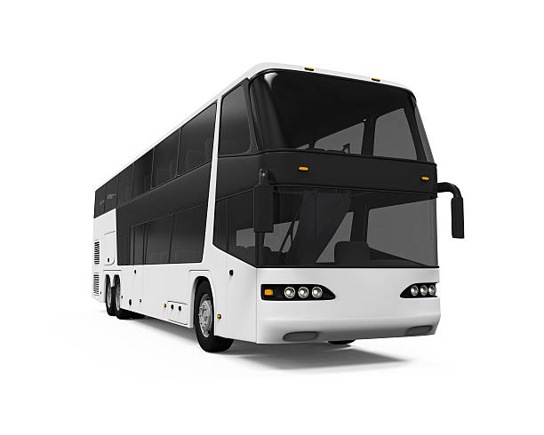 더블 데커 버스 - bus coach bus tour bus isolated 뉴스 사진 이미지