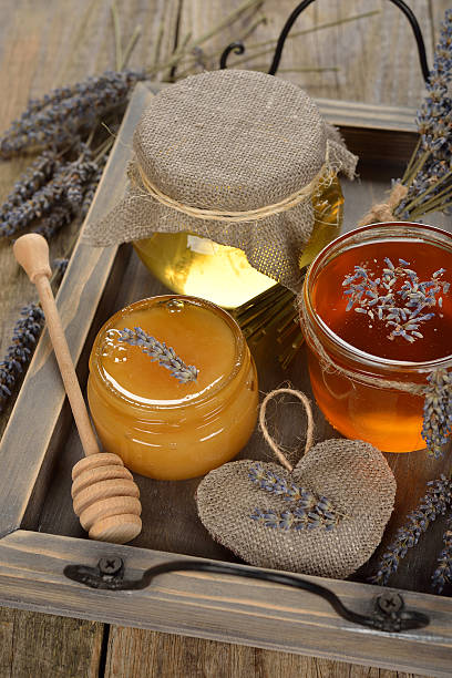 istock Natural honey with lavender 502763390