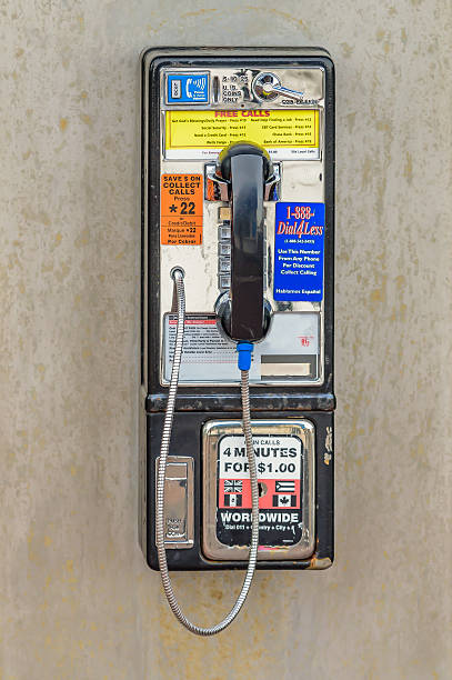 payphone - coin operated pay phone telephone communication ストックフォトと画像