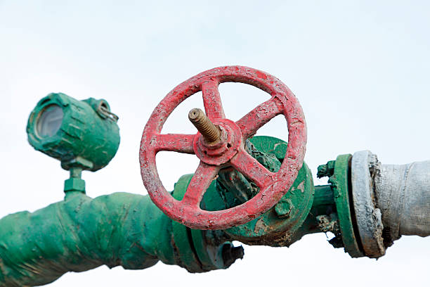istock Oil pipeline valve 502775846
