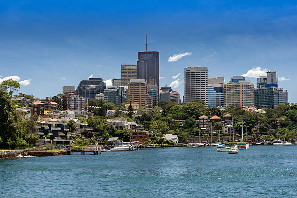 lavanda bay em sydney austrália - milsons point - fotografias e filmes do acervo