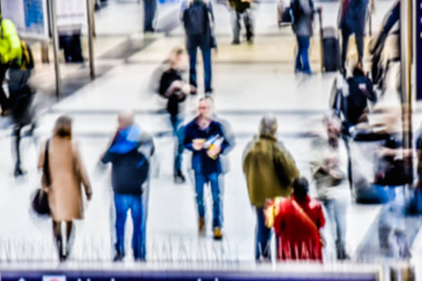 istock Travelers on a railway station 502779318