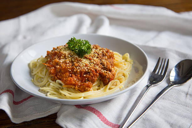 Bolognese Spaghetti stock photo