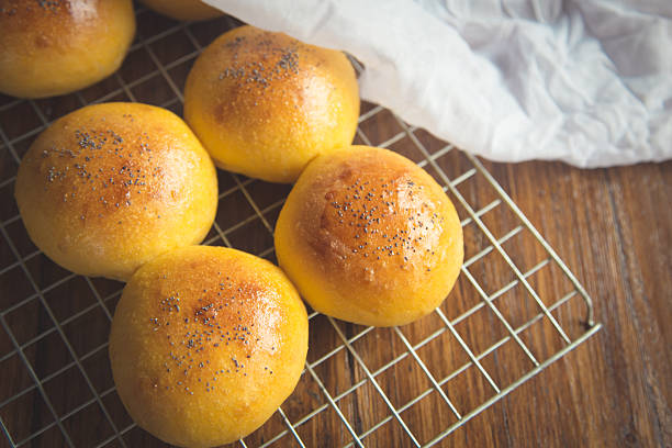 Burger buns stock photo