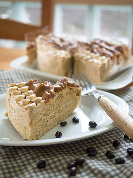 Coffee cake stock photo