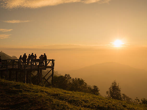 istock silhouette landscape mountain at view point Thailand 502782418