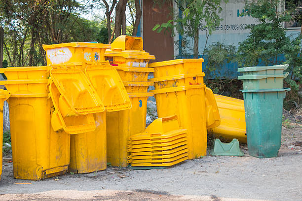 istock Wheelie binsn in the Garbage zone 502784914