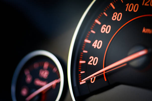 istock Car speedometer detail 502785168