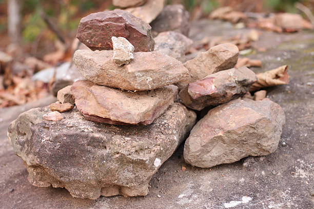 istock rocks stacked on the mountain. 502785850