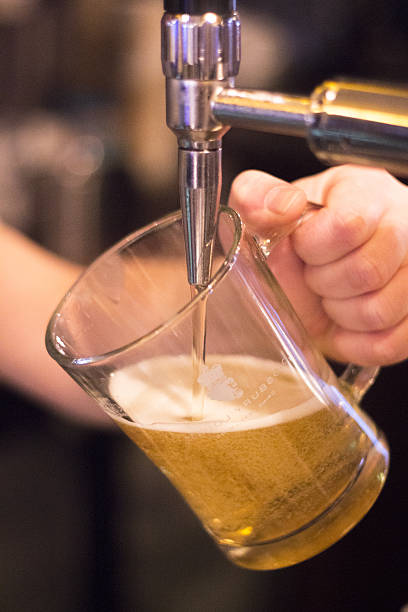 istock Lager draft beer pump in pub bar 502785854