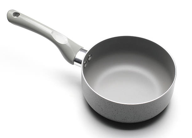 istock Gray Teflon Coating Pot on White background 502786015