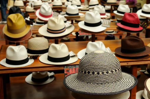 Ecuador - Panama Hats,  is a traditional brimmed hat made in Cuenca