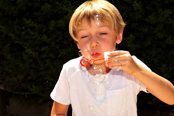 Kid At Play stock photo