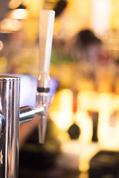 istock Lager draft beer pump in pub bar 502786550