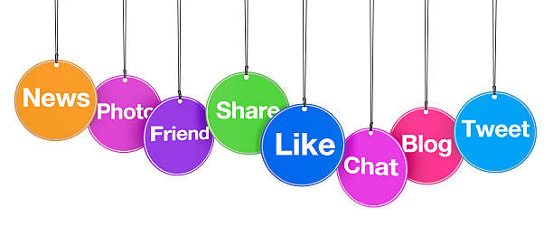 istock Social Media Web Signs On Tags 502788907