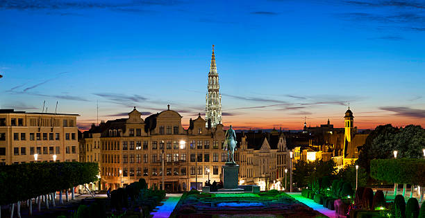 istock Evening panorama of Brussels 502789807