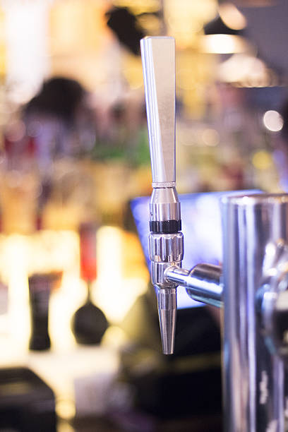 istock Lager draft beer pump in pub bar 502790508