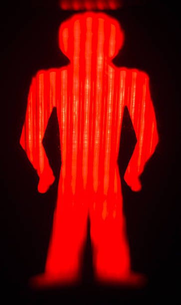 Green man go pedestrian traffic light