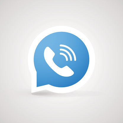 Phone handset icon. Vector symbol