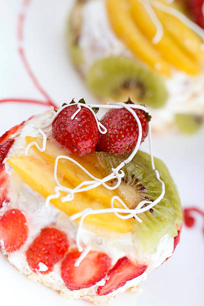 Small Cakes with fresh fruits