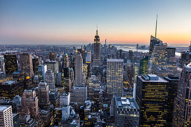 istock New York City Manhattan downtown skyline. 502812724