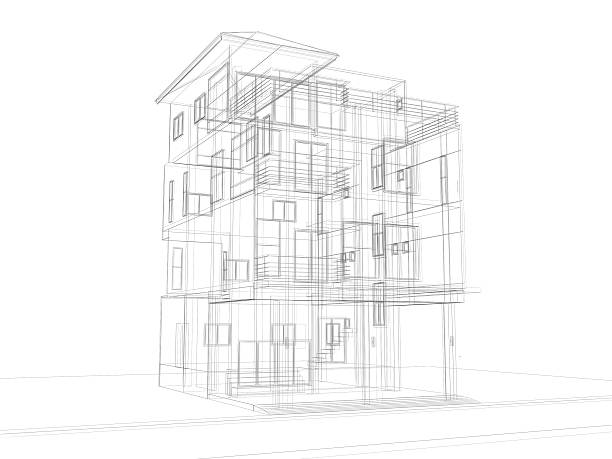 istock abstract sketch design of house 502813919