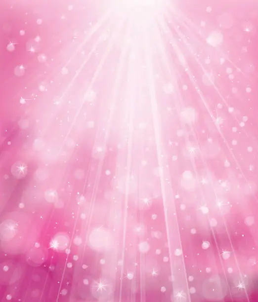 Vector illustration of Vector sparkle pink background.