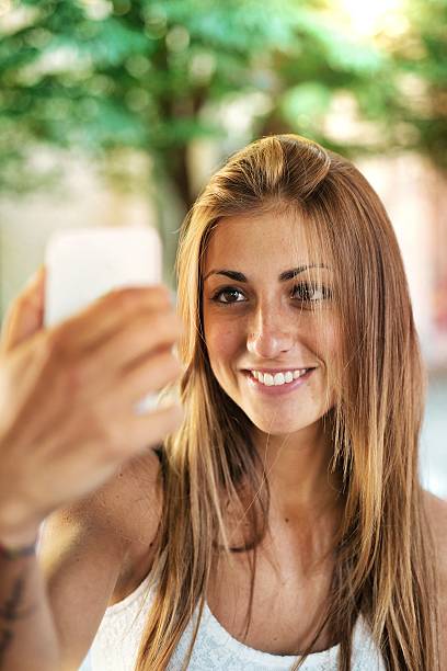 istock Young Adult Doing a Selfie 502814205