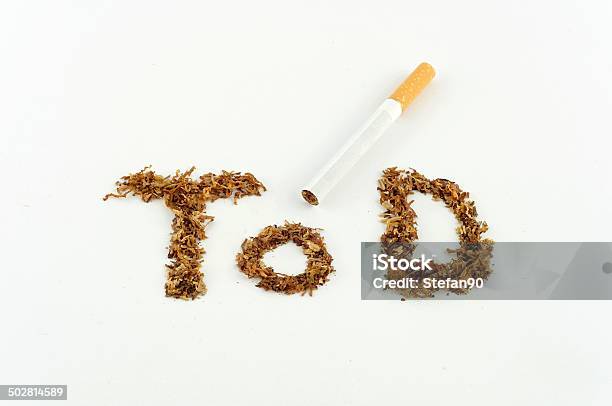 Tobacco Of A Cigarette Stock Photo - Download Image Now - Addiction, Ash, Broken