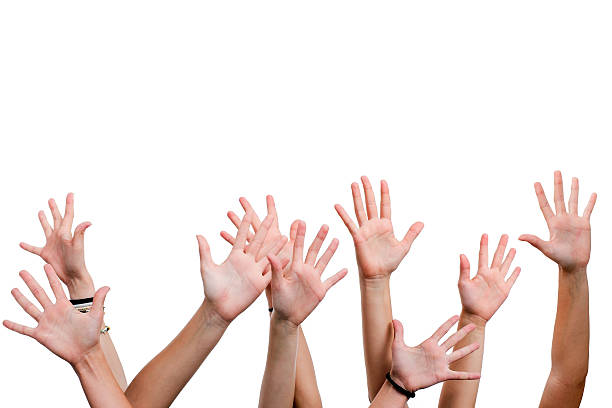 istock Human hands in the air. 502814773