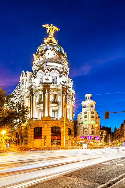istock Madrid city center, Gran Vis Spain 502815477